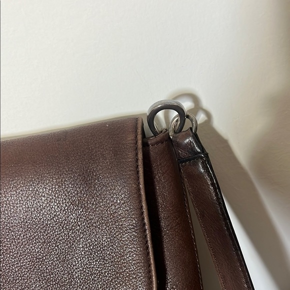 Vintage Original Fossil Brown Leather Crossbody Bag - Picture 2 of 14